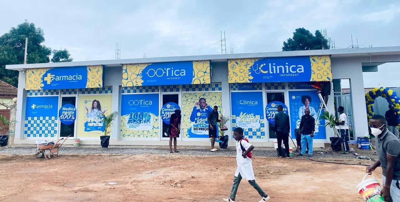 Centro Médico Infoprest — Malanje — Fachada do edifício