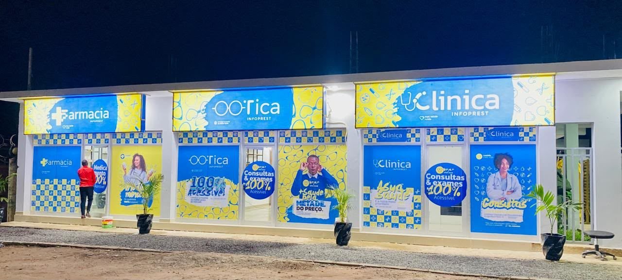 Óptica Infoprest — Malanje — Fachada da Óptica